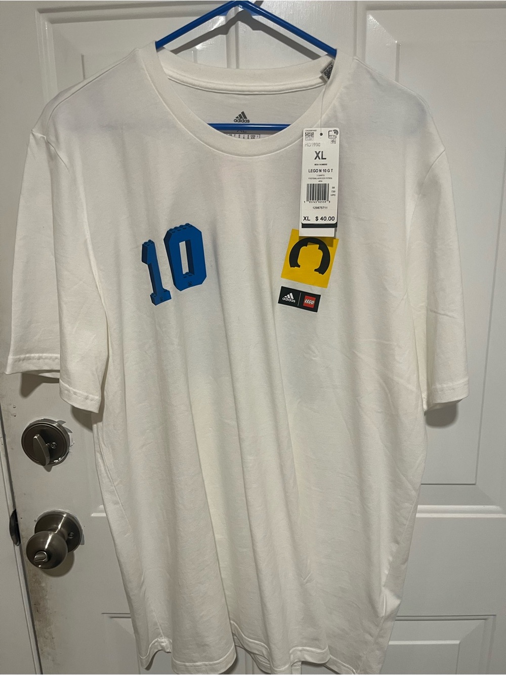 LEGO x Adidas Football/Soccer Futbol Tshirt #10 - Mens XL - NWT